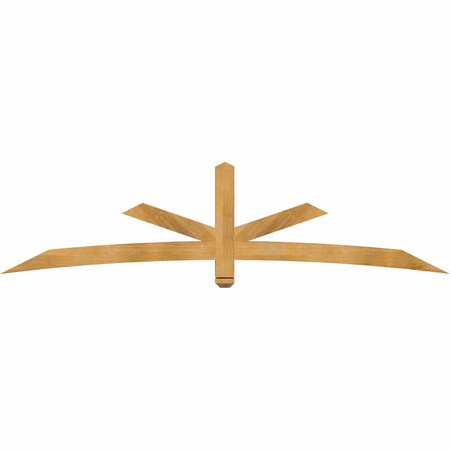 Ekena Millwork Alberta Rough Sawn Timber Gable Bracket, Western Red Cedar, 96"W x 24"H x 4"D x 4"F, 6/12 Pitch GBW096X24X0404ALB00RWR